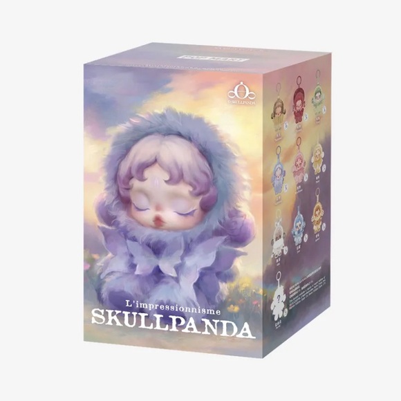 NEW Pop Mart SkullPanda Le Impressionnisme Windflower Pink Authentic Opened - Picture 2 of 3